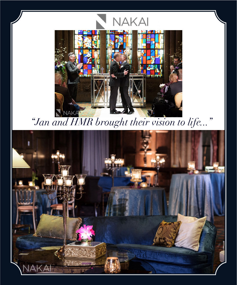 Same Sex Wedding by HMR Designs featured on Nakai Photography