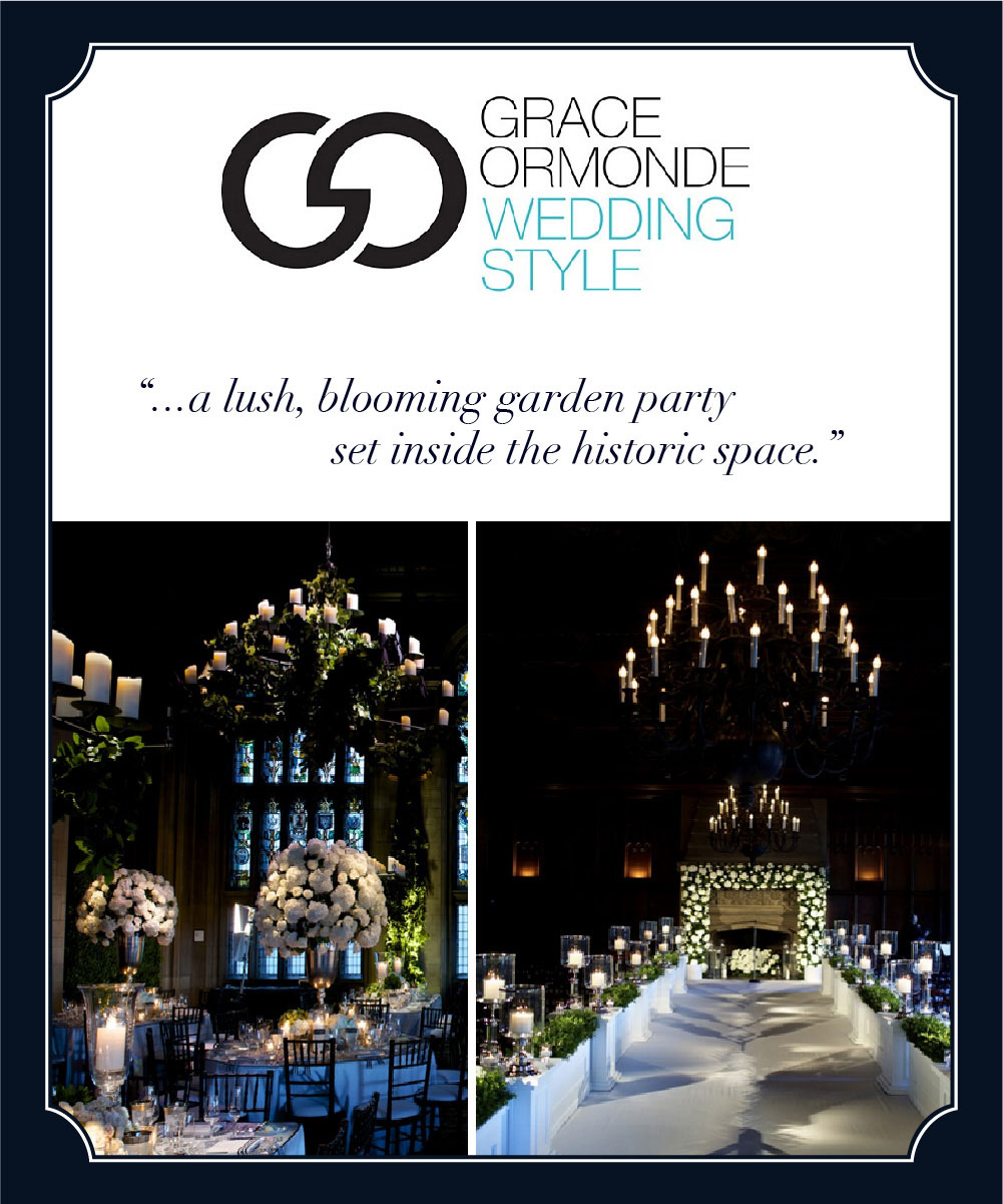 Grace Ormonde Wedding Style featuring HMR Designs at University Club Chicago