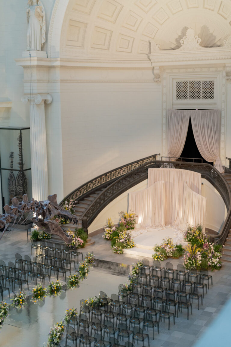 Daisy Foko & Kylen Granson Field Museum wedding design ceremony wedding designer HMR Designs